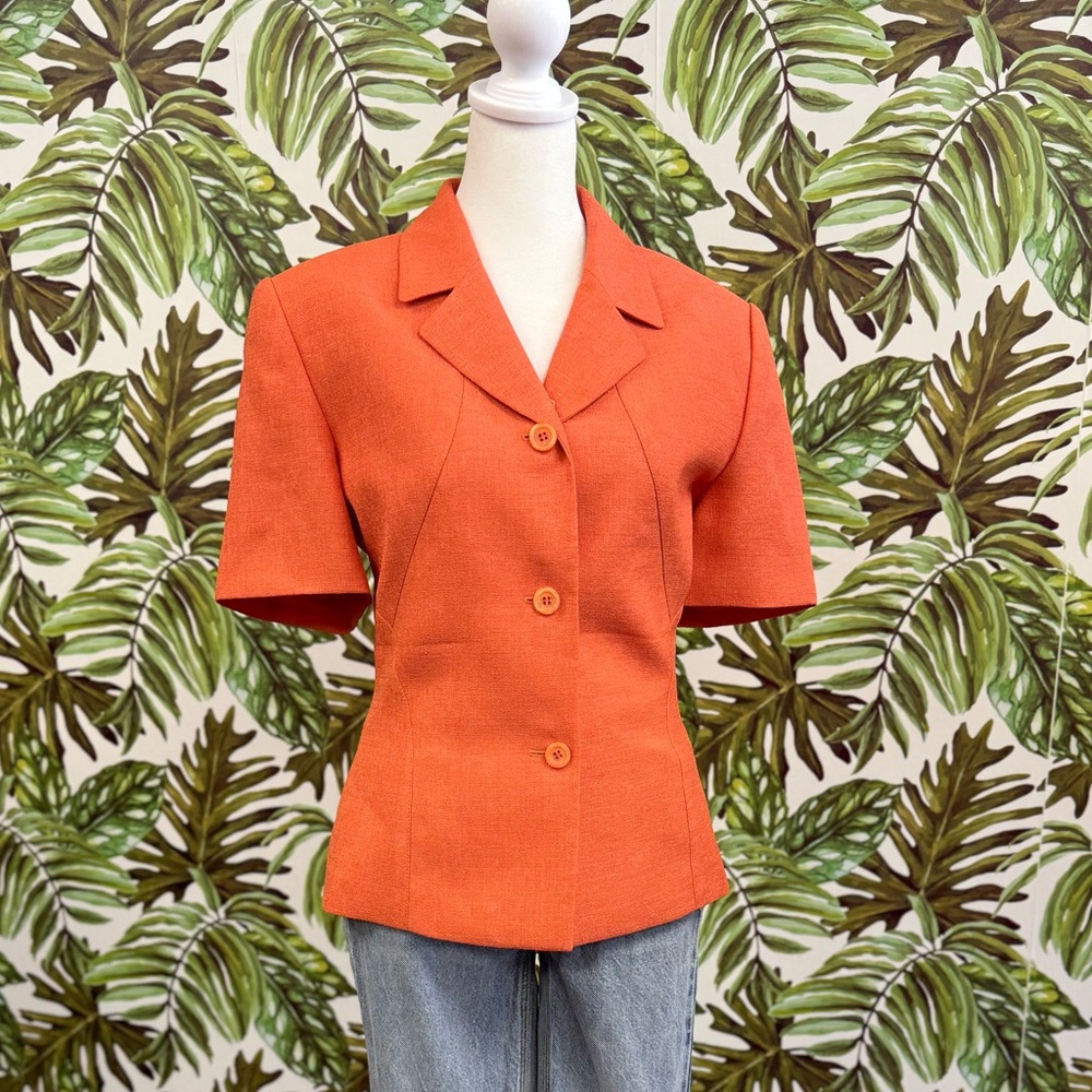 Le Suit Short Sleeve Blazer Size 10